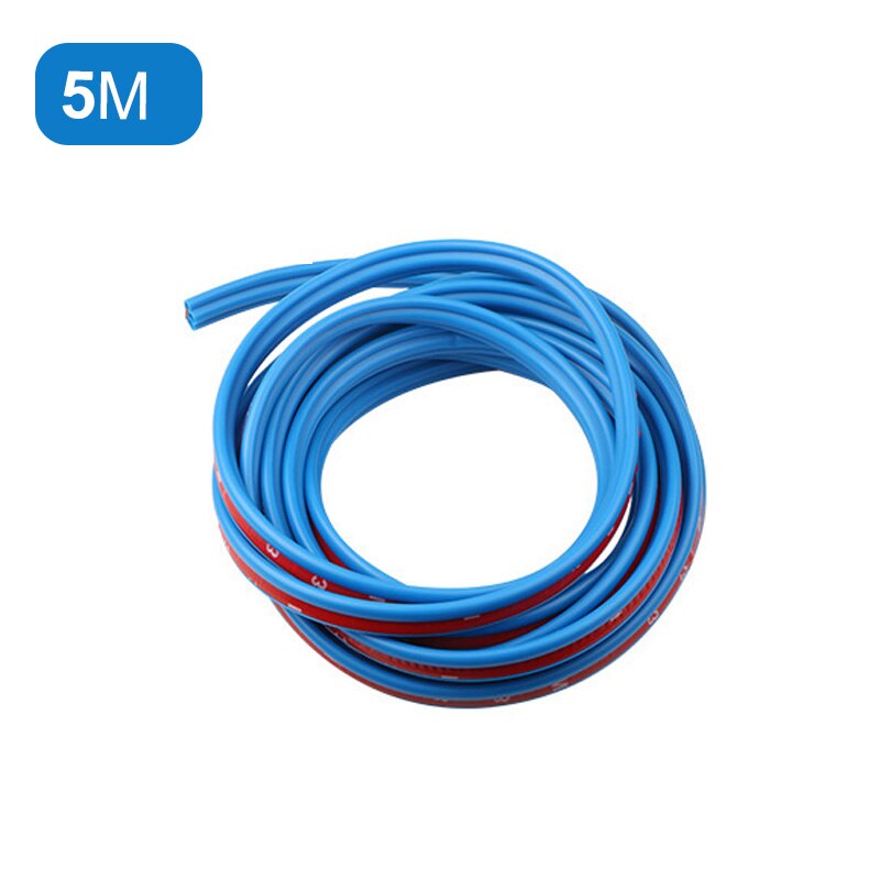 Autodeur rubberen afdichtingsstrips, auto dubbele laag afdichtingsstickers voor deur, kofferbak, auto-isolatie, tochtstrip, motorkap rubberen afdichtingsstrip: Bc-blauw  -5m