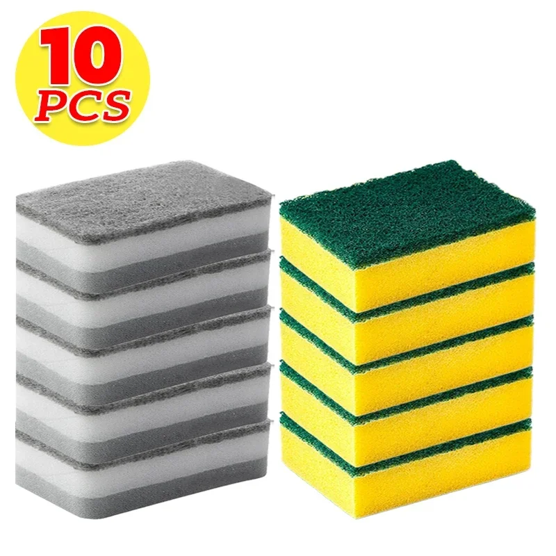 30/5 stücke Magie Reinigung Schwämme doppelseitige Wiederverwendbare Küche Schwamm Tücher Pfanne Topf Geschirr Scheuer Pads Pinsel Sauber Werkzeuge: Weiß