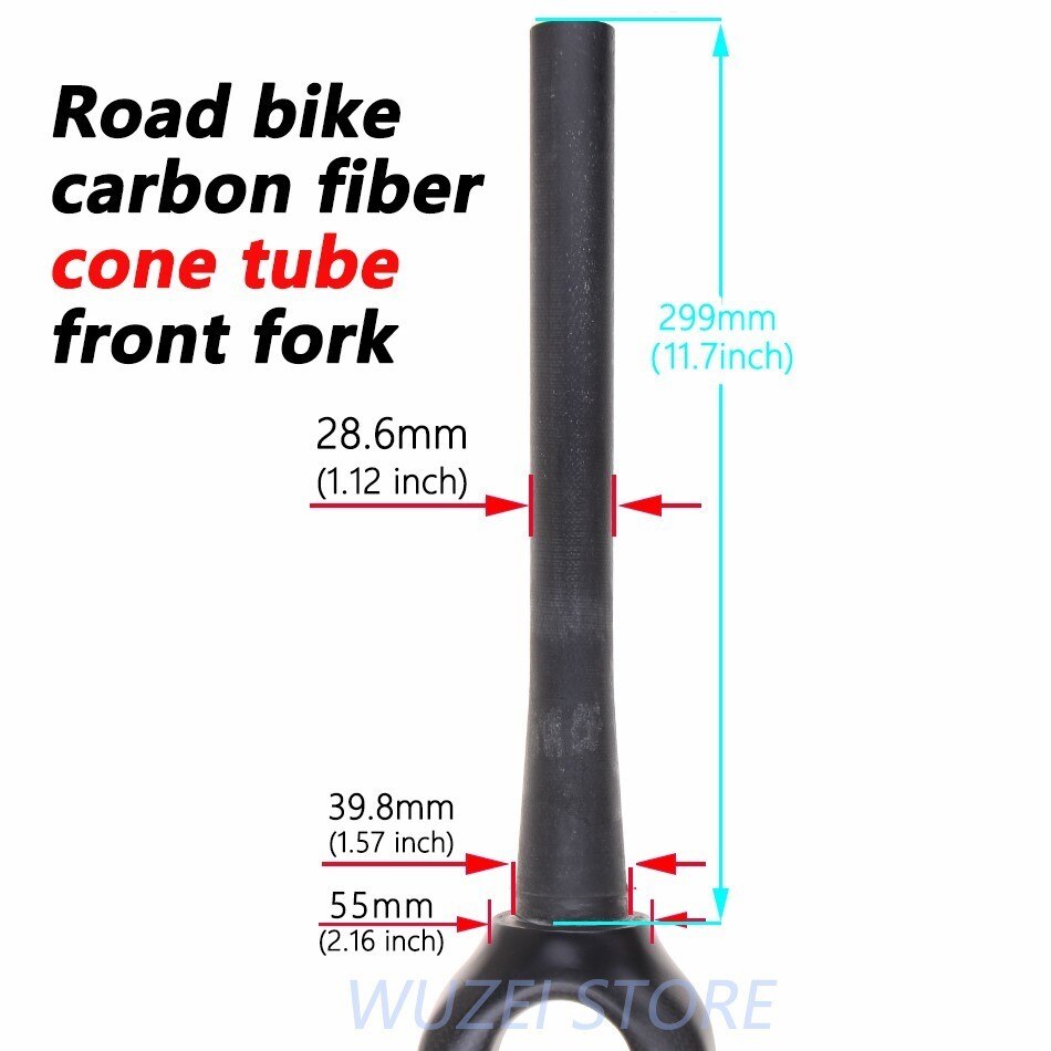 le vélo de route en fibre de carbone fourche avant en fibre de carbone fourche avant route vélo avant frein à disque fourche pièces de vélo 700C
