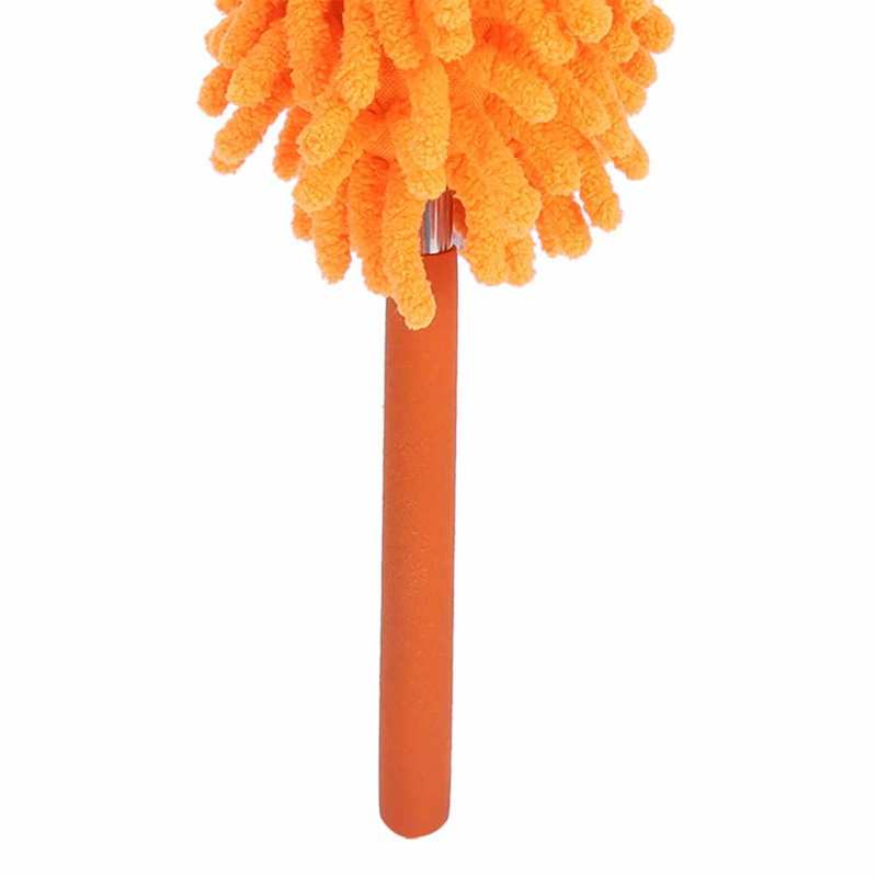 Dust Remover Microfiber Head Dusting Brush Duster Stainless Steel Handle Durable Lightweight for Cleaning Ceiling Fan