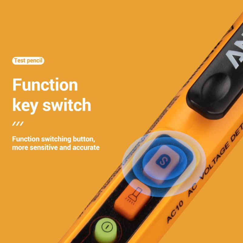 AC 12V-1000V Spannung Tester Kuli nicht-Kontaktieren Volt Detektor Stock Einstellbare Palette Sommer Klang Licht Alarm Alarm Taschenlampe VD901