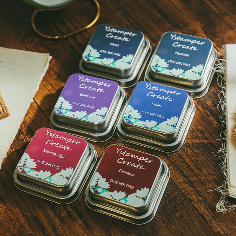 Stamp Ink Pads for Rubber Stamps Waterproof Pads for Acid-Free Non-Toxic Card Making Wood Fabric and Paper