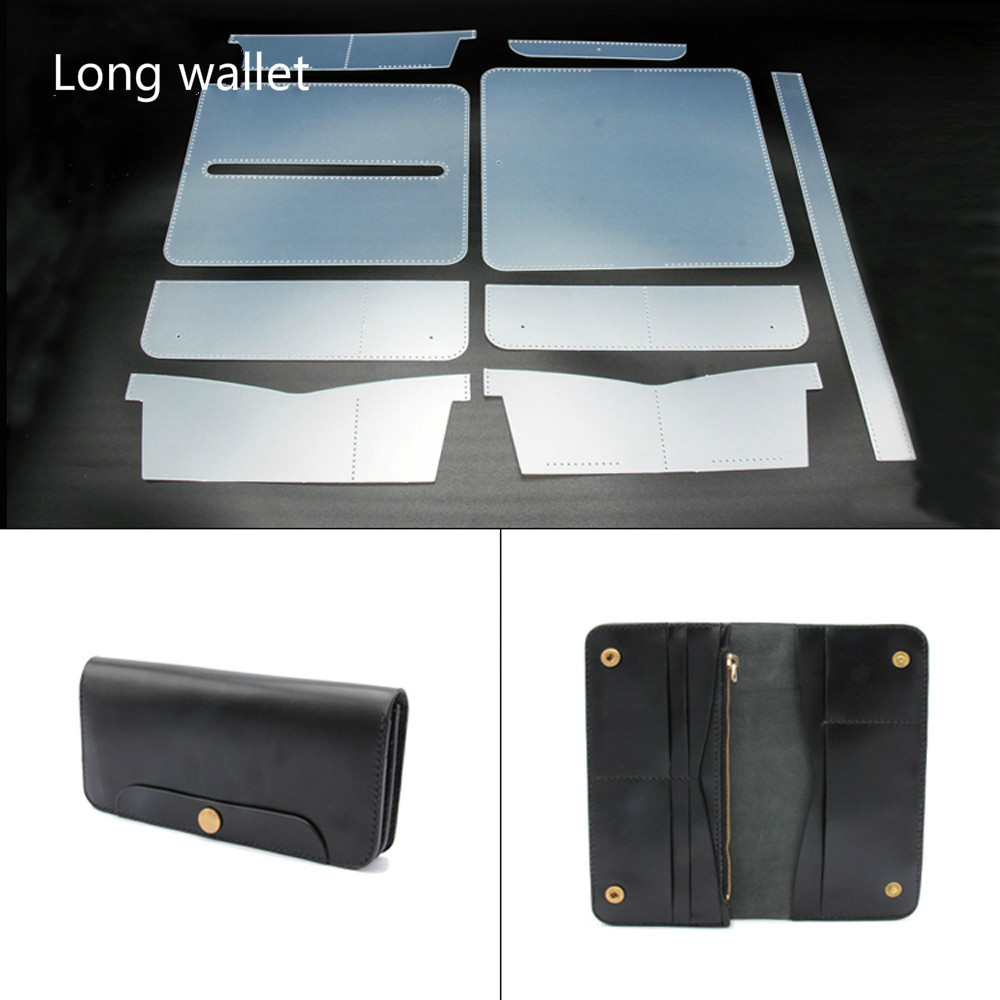 1 zestaw pcv szablon szablon DIY wzory robić szycia wzór Wykonany ręcznie skóra rękodzieło zestaw narzędzi 20.7x2.5x10cm