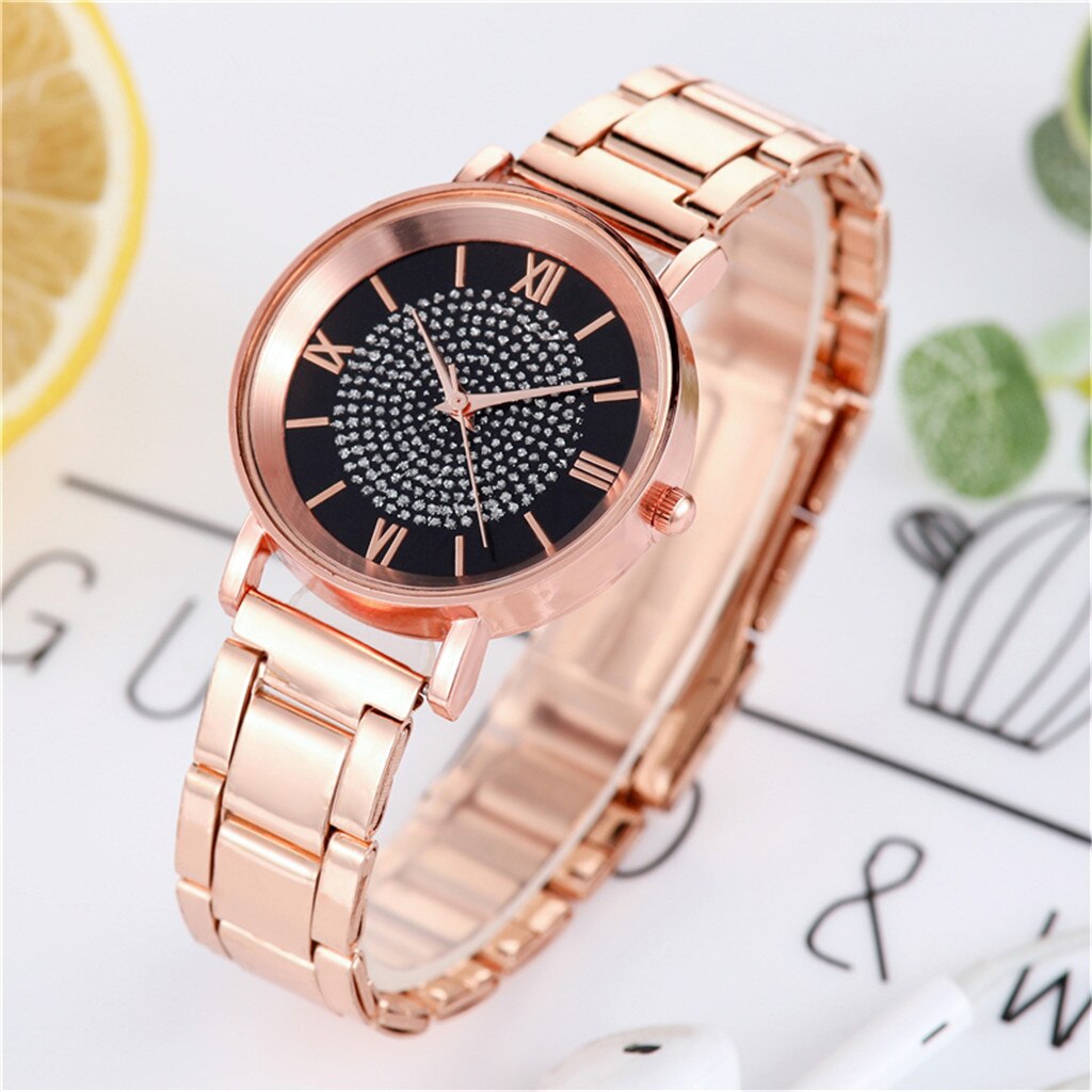 Vrouwen Horloges Luxe Strass Rose Gold Dames Noble Horloges Magnetische Vrouwen Armband Horloge Voor Vrouwelijke