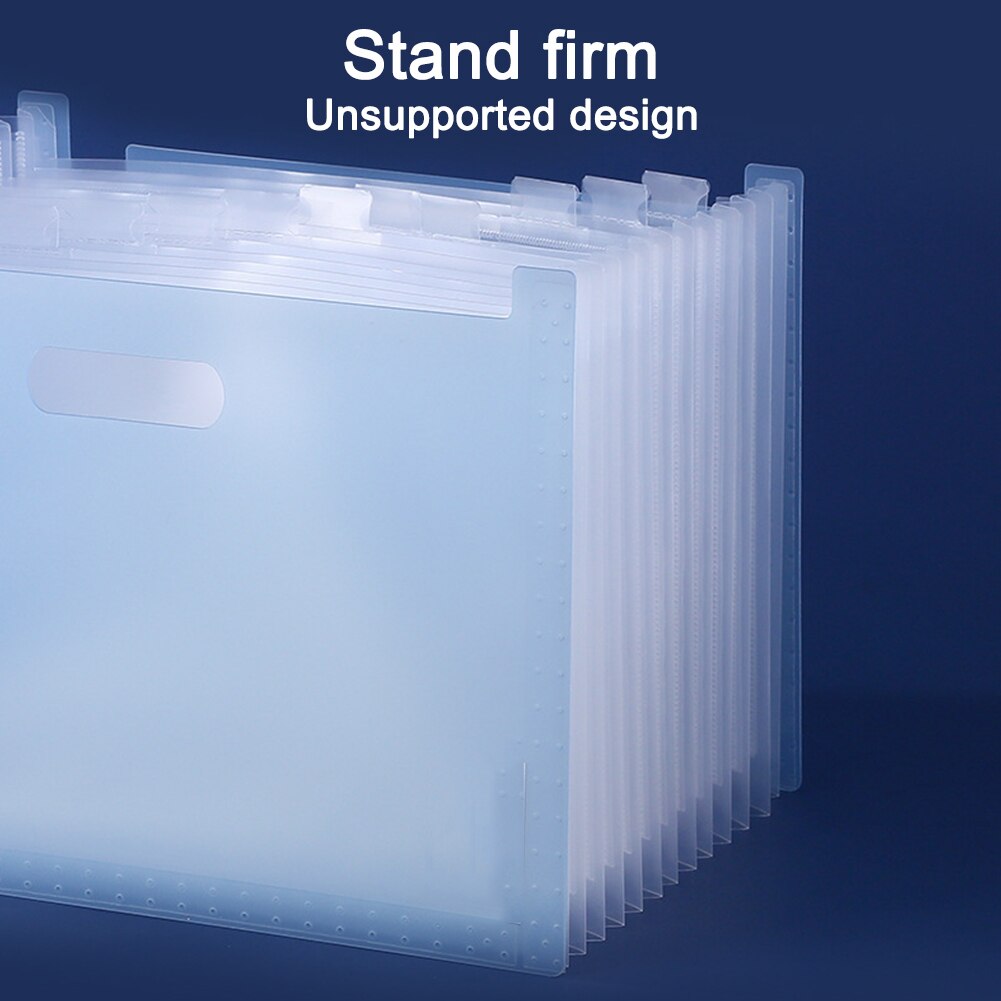 School With Lables Study Portable 13 Pockets Document Organizer File Folder Expanding A4 Rainbow Classification Business Office