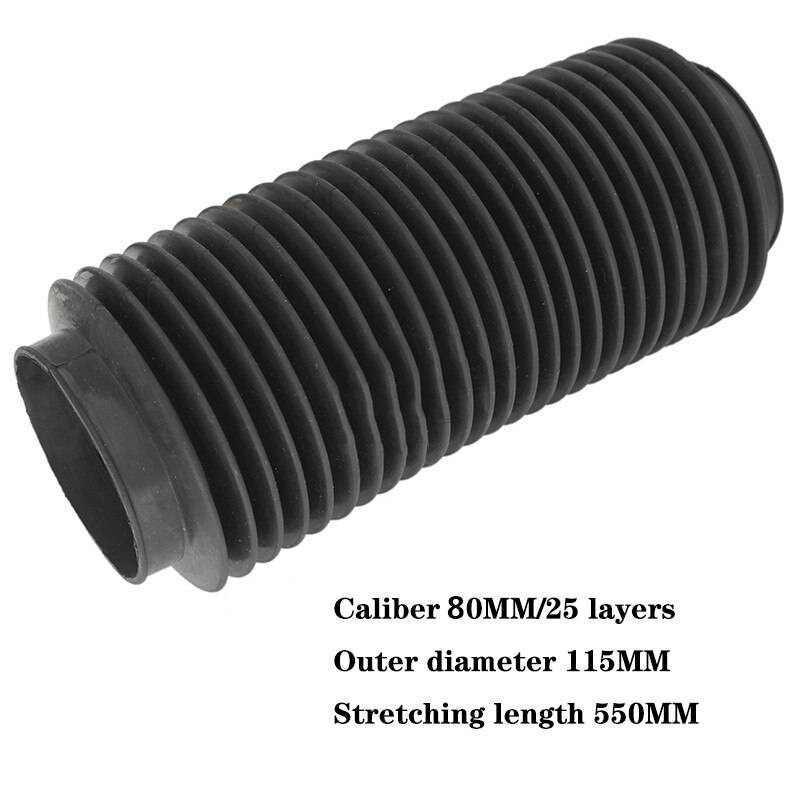 1PC Edge Grinding Machine Screw Protective Sleeve Cleaning Machine Lifting Shaft Dust Sleeve Telescopic Rubber Cover: E