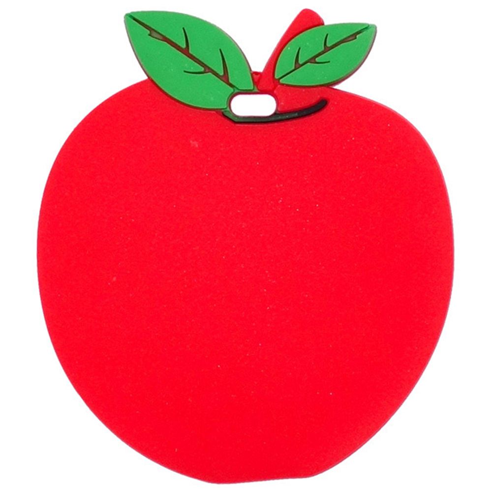 1PCS PVC Luggage Tag Silicone Cartoon Cute Fruits Suitcase Tags Name Address Holder Baggage Boarding Tags Label: Apple