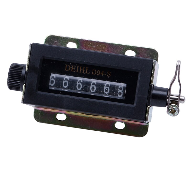 Contador de contador de tracción mecánico reiniciable D94-S 0-999999 de 6 dígitos práctico