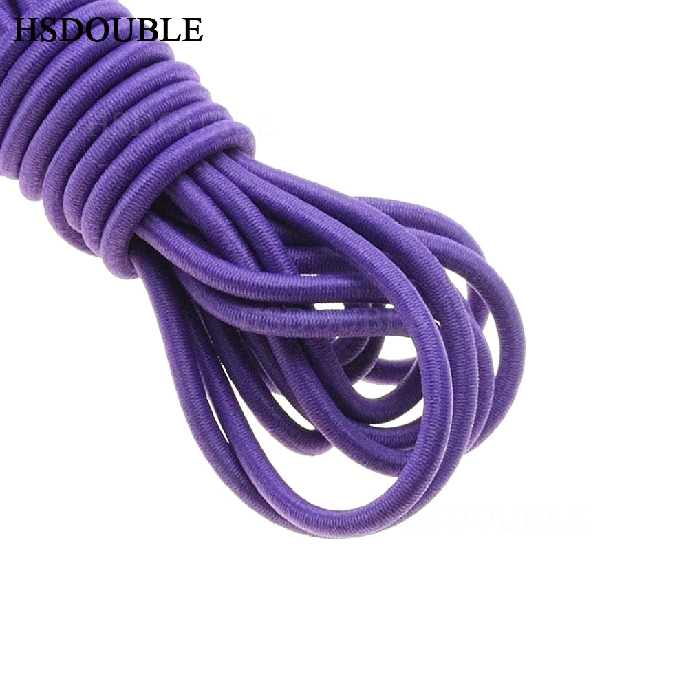 10 yards/pack Kleurrijke Diameter 3mm Elastisch Touw Bungee Shock Cord Stretch String voor DIY Sieraden Maken Outdoor backage: Purple