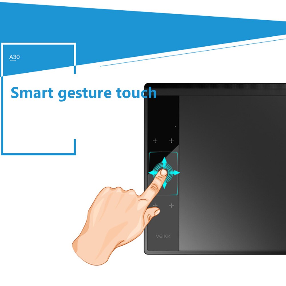 VEIKK A30 Graphics Drawing Tablet Digital Drawing Pad 10x6inch Tablet with 8192 Levels Passive Pen for Artists for Online Study