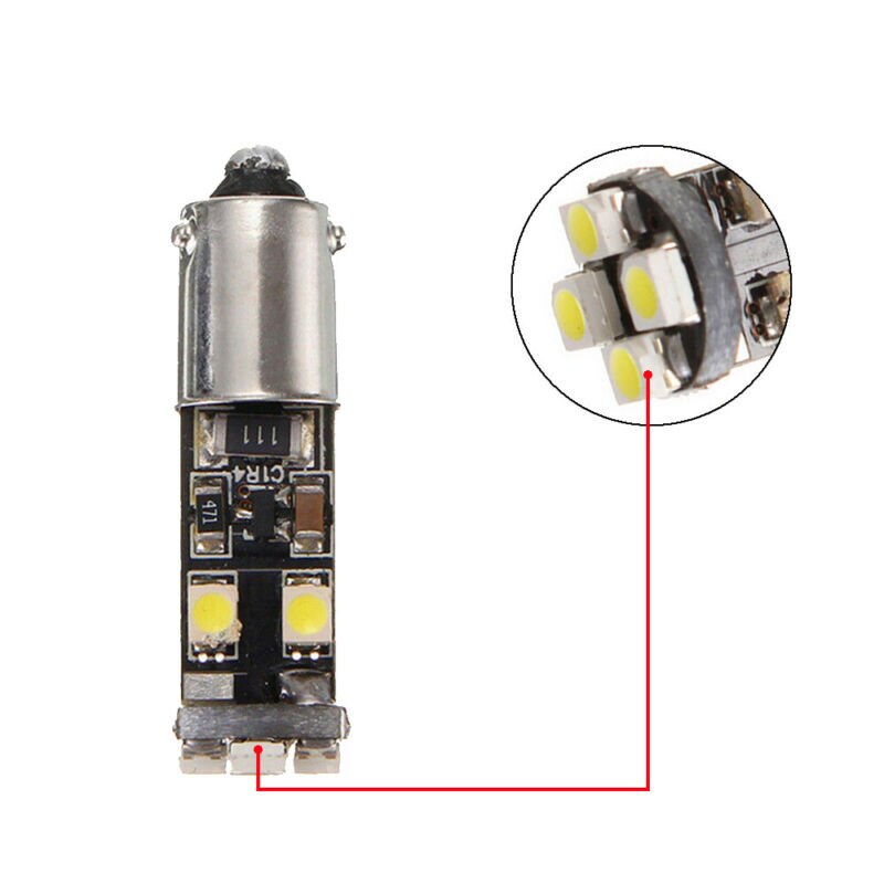 per Mercedes-Benz W210 E55 AMG BA9S Errore Luce di Posizione A portato Bianco 6000K-libero Nuovo