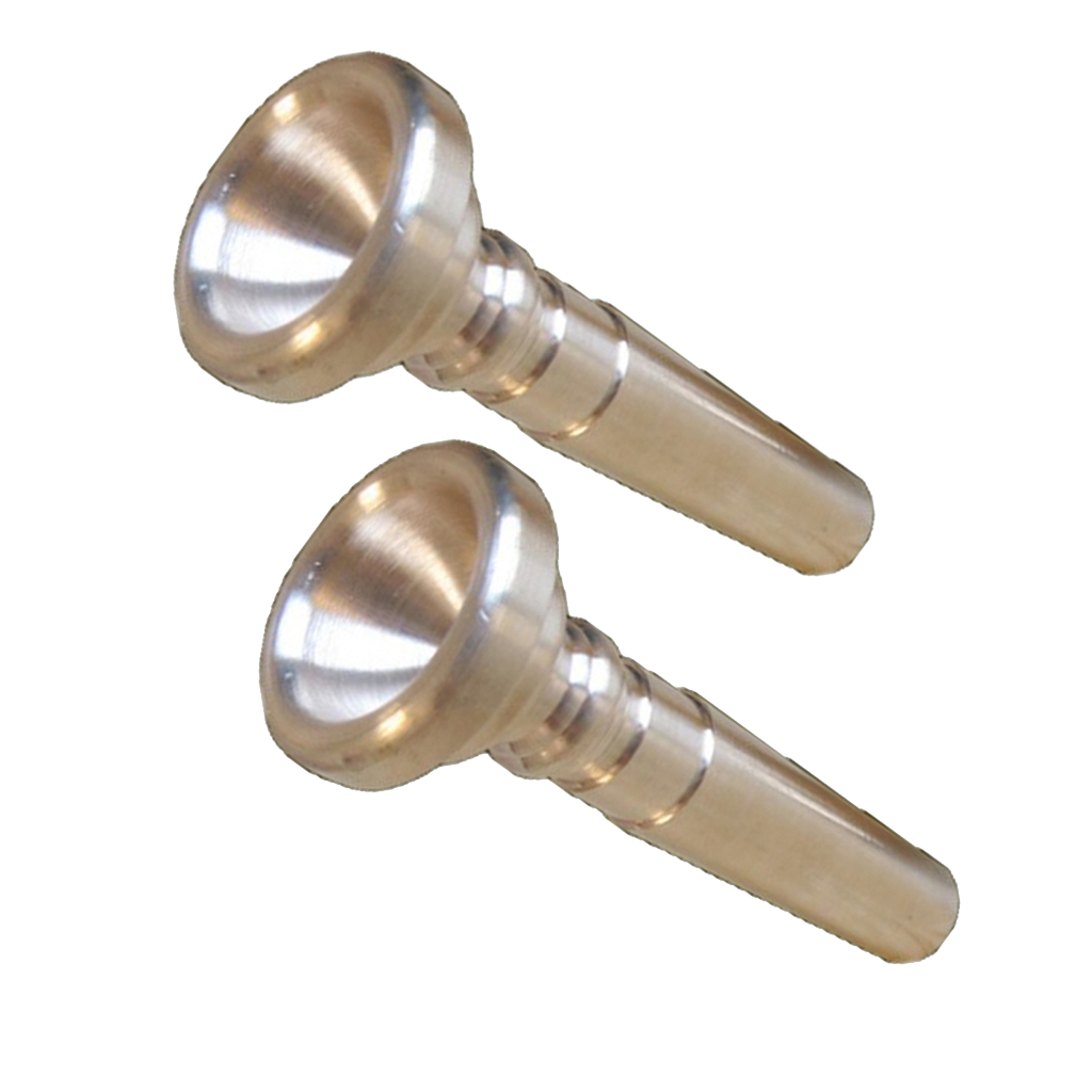 2x Messing Trompet Mondstuk Voor Bugel Trompet Vervanging Muziekinstrumenten Accessoires
