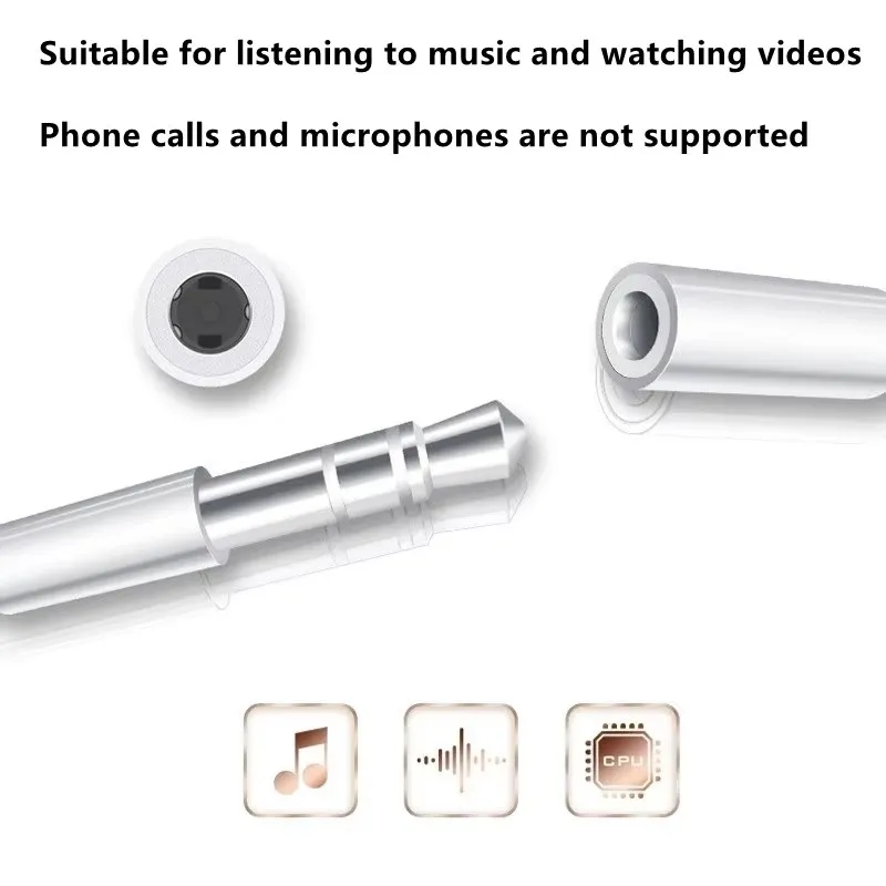 Adapter Lightning na 3,5 mm Aux Kabel audio z gniazdem 3 5 Kabel słuchawkowy Konwerter Kabel adaptera audio słuchawek