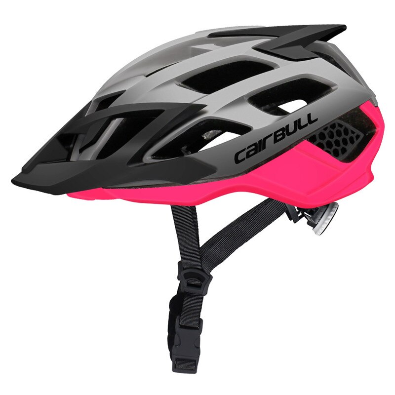DH vtt tout-terrain casque de vélo avec lunettes de soleil sport respirant vélo casque ultra-léger VTT route casque de vélo: Pink / L(57-61)