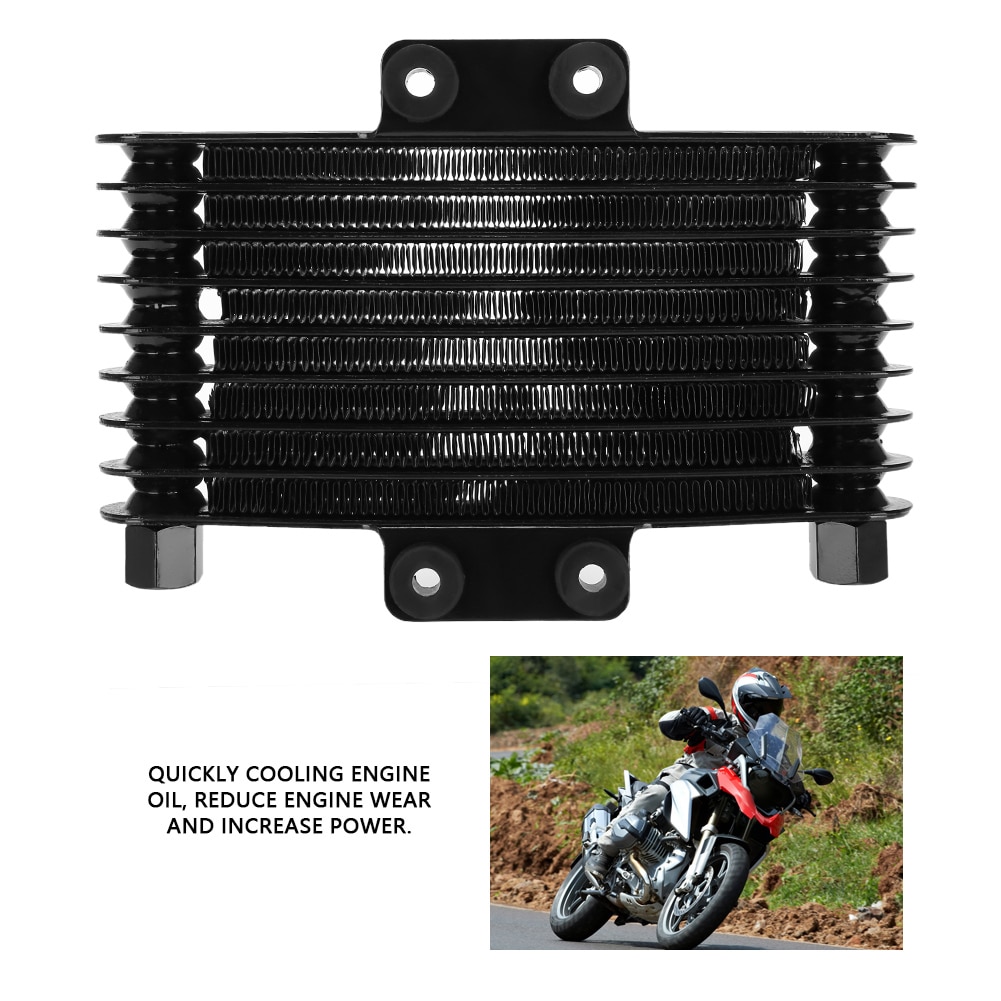 Motorcycle Engine Oil Cooler 125ml Engine Oil Coolers Cooling Engine Temperature Oil Cooler For Most Motorcycles Dirt Bikes