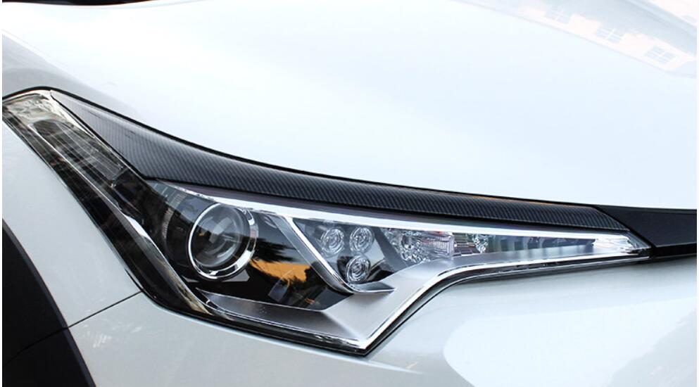 Für Toyota C-HR CHR ABS Auto Scheinwerfer rahmen licht augenbraue abdeckung trimmen Chrom Styling Außen Zubehör