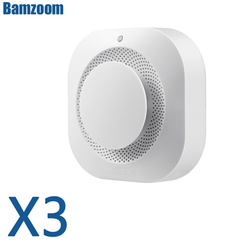 Smoke Detector Home Security Smart Wireless Independent Smoke Fire Detector ASK Alarm Sensor Low Battery Reminder Protect: Independent YG 3PCS