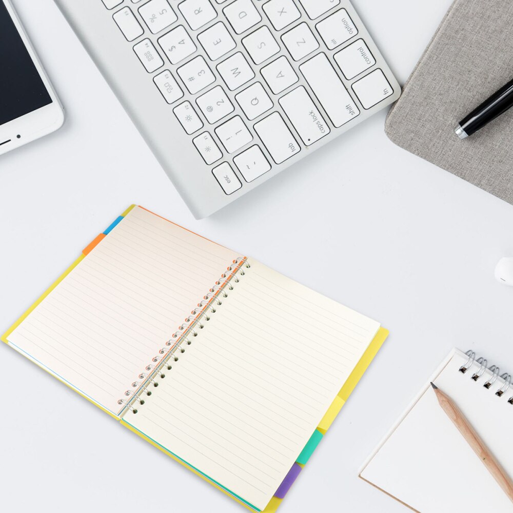 Side-spiral Notebooks Thicken Notepad Category Notepad Students Stationery for Diary Journal Travel (A5 Middle Size Blue)