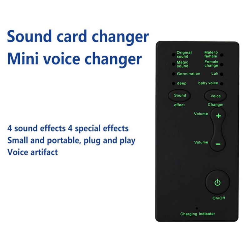 Voice changer, handheld microphone voice changer sound effects machine for children and friends