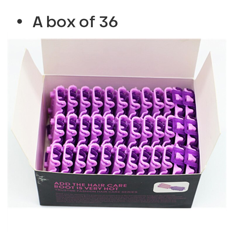 45pcs Hair Rollers Root Fluffy Clamps Wave Perm Rod DIY Bars Corn Clips Corrugation Hair Curler Hairdressing Styling Tool