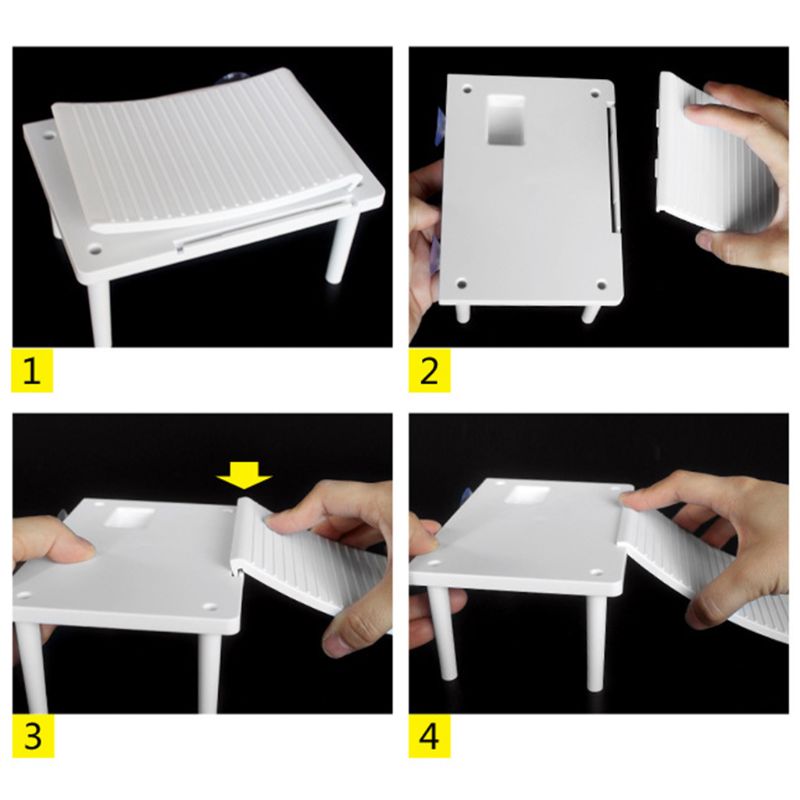 Plastic Turtle Basking Platform Reptile Ramp Ladder Resting Terrace Suction
