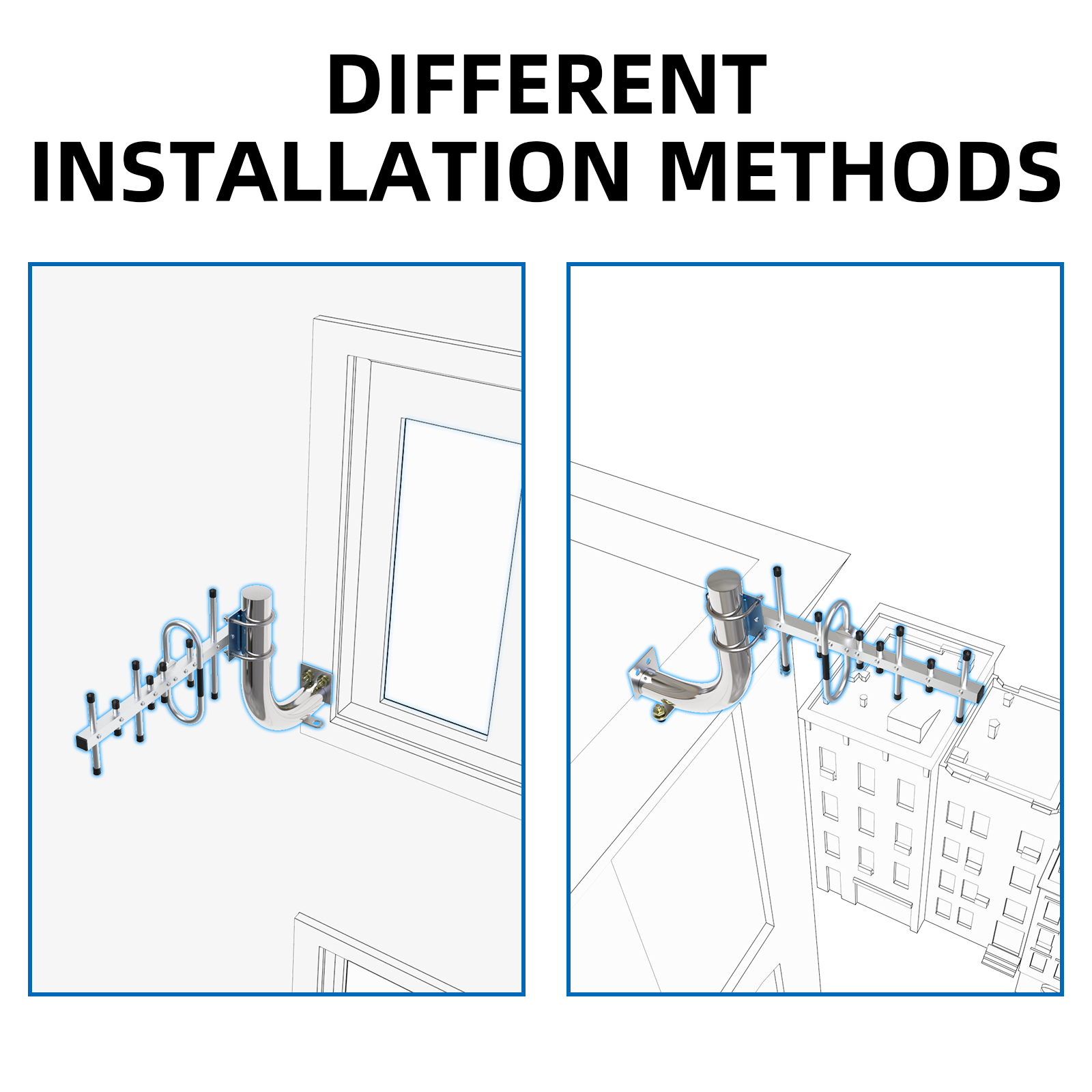 Lintratek outdoor 4g antenna amplifier 700-2700MHz signal booster help install amplifier Cell phone Repeater gsm 2g 3g 4g