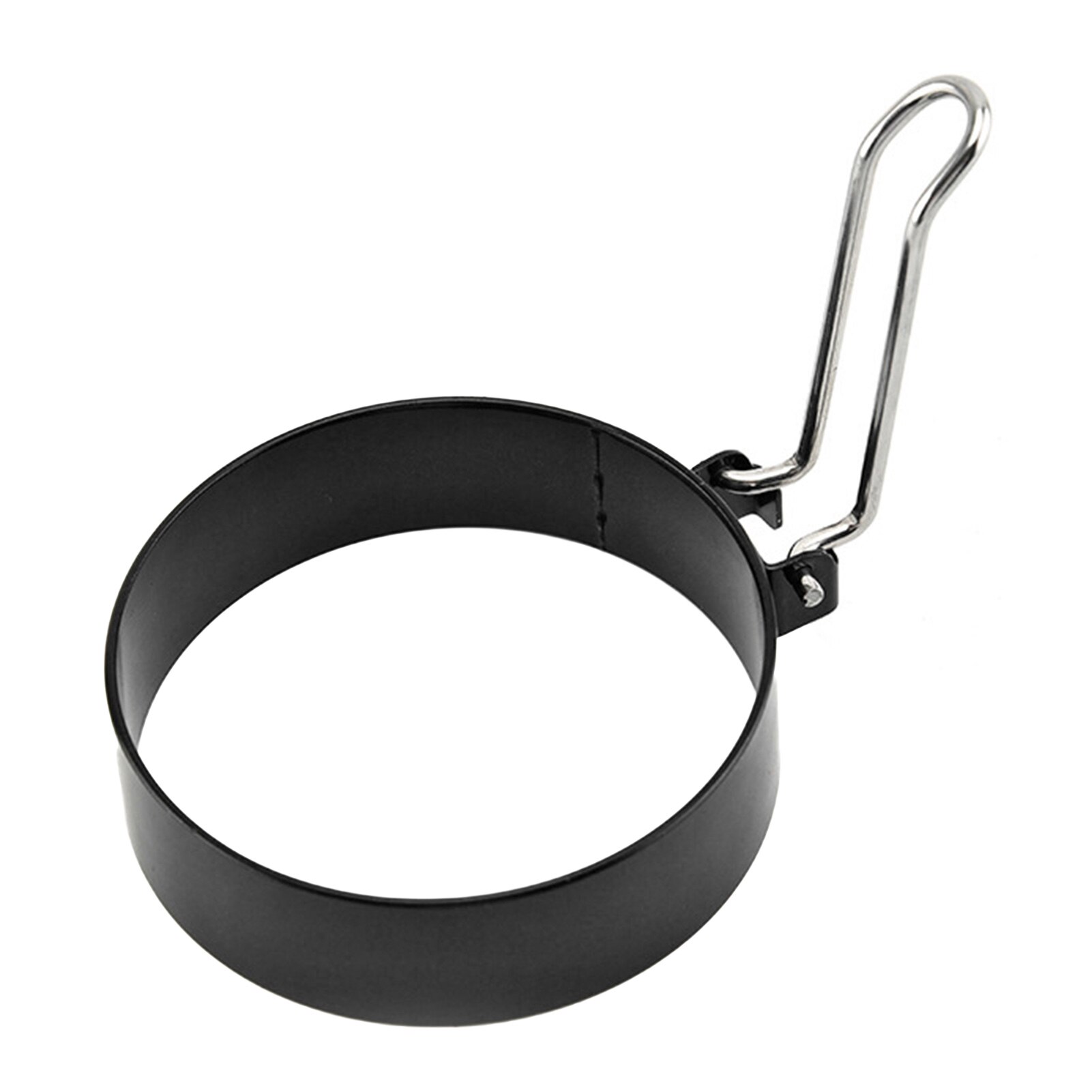 Ronde ijzeren bakvorm voor eieren, omelet, pannenkoekenring, antiaanbakvorm voor eieren, keukengereedschap, kookgereedschap: Default Title