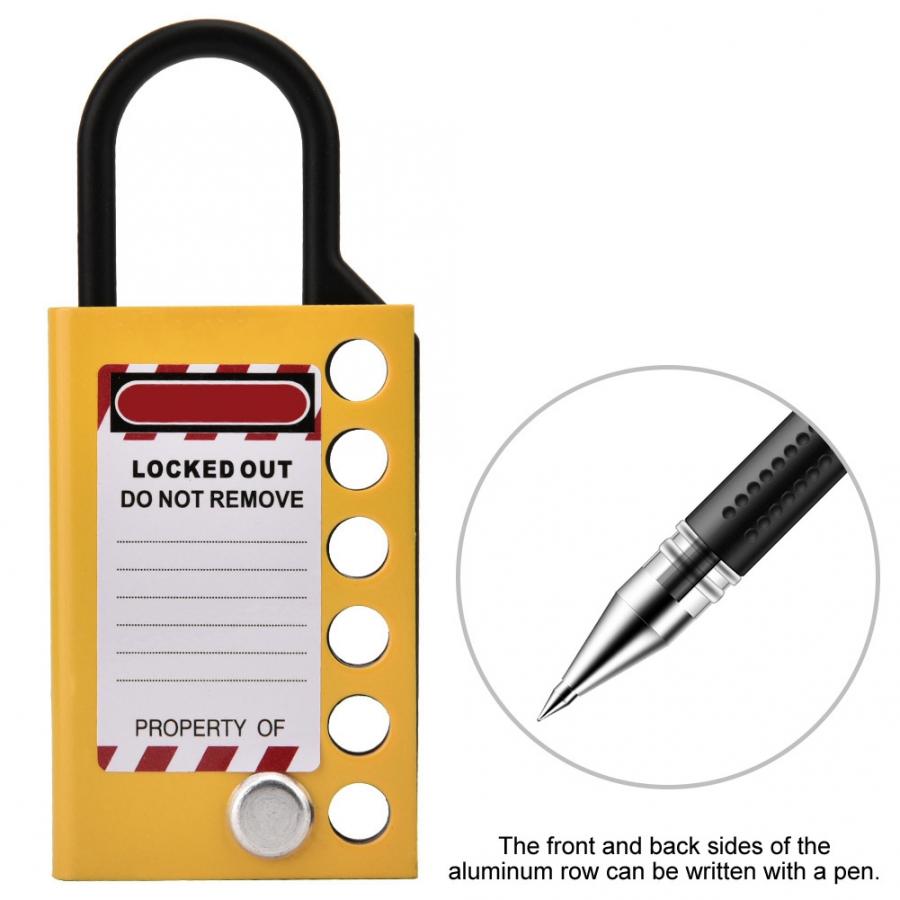 Aluminum Row Insulation Industrial Safety Hasp Lockout 6-hole Expander Lock BD-51