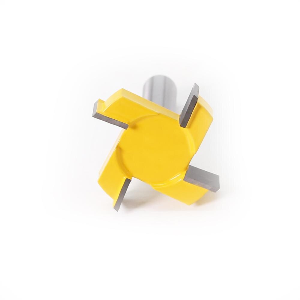 1pc 1/2 "12mm tige 4 bord T Type fraise à rainurer outil de travail du bois routeur Bits pour bois de industrielle fraise à rainurer