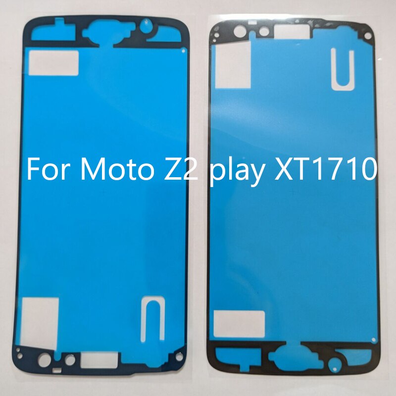 2 pçs original para moto z2 play xt1710 voltar capa cola adesiva z 2 play z2play tela lcd capa traseira cola adesiva à prova dwaterproof água