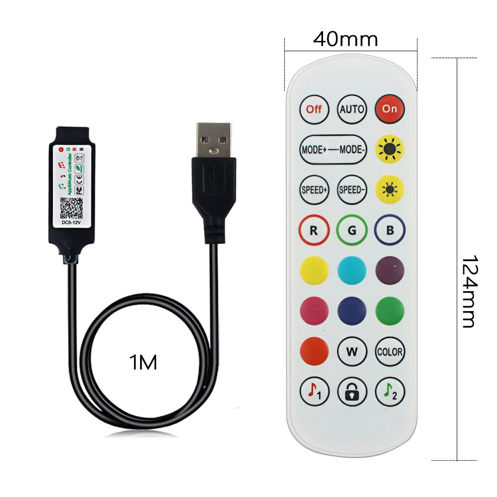 5V USB LED RGB Controller Bluebooth Power For TV Backlight led strip RGB Controller Remote Light Magic Home colorful