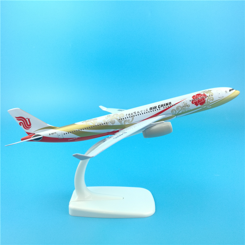 20 cm China Airlines A330 Zijin Vliegtuig Model Gesimuleerde Air China A330 Airbus Vliegtuig Statische Effen Metalen Vliegtuigen Model Decoratie