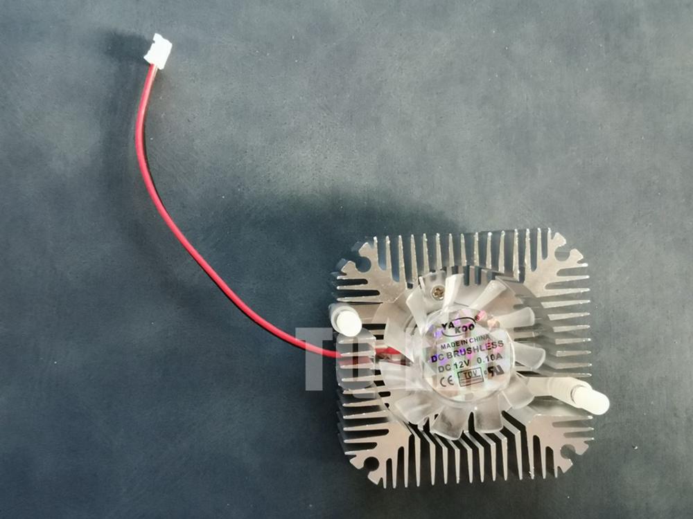 12V 3W 5W 10W 20W High Power Led Aluminum Heatsink Raditor with Fan Hole Distance 55mm