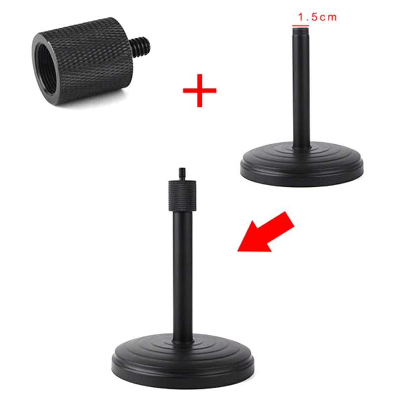 Femelle à 1/4 "mâle fileté adaptateur de vis pour micro Microphone support trépied Flash lumière support