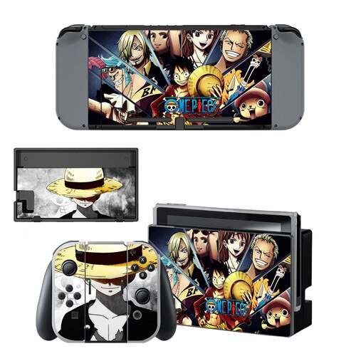 One Piece Sticker Nintendoswitch Skin Nintend Switch Vinilo Skin Sticker Decal for Nintendo Switch NS Console Joy-con Controller: YSNS0484