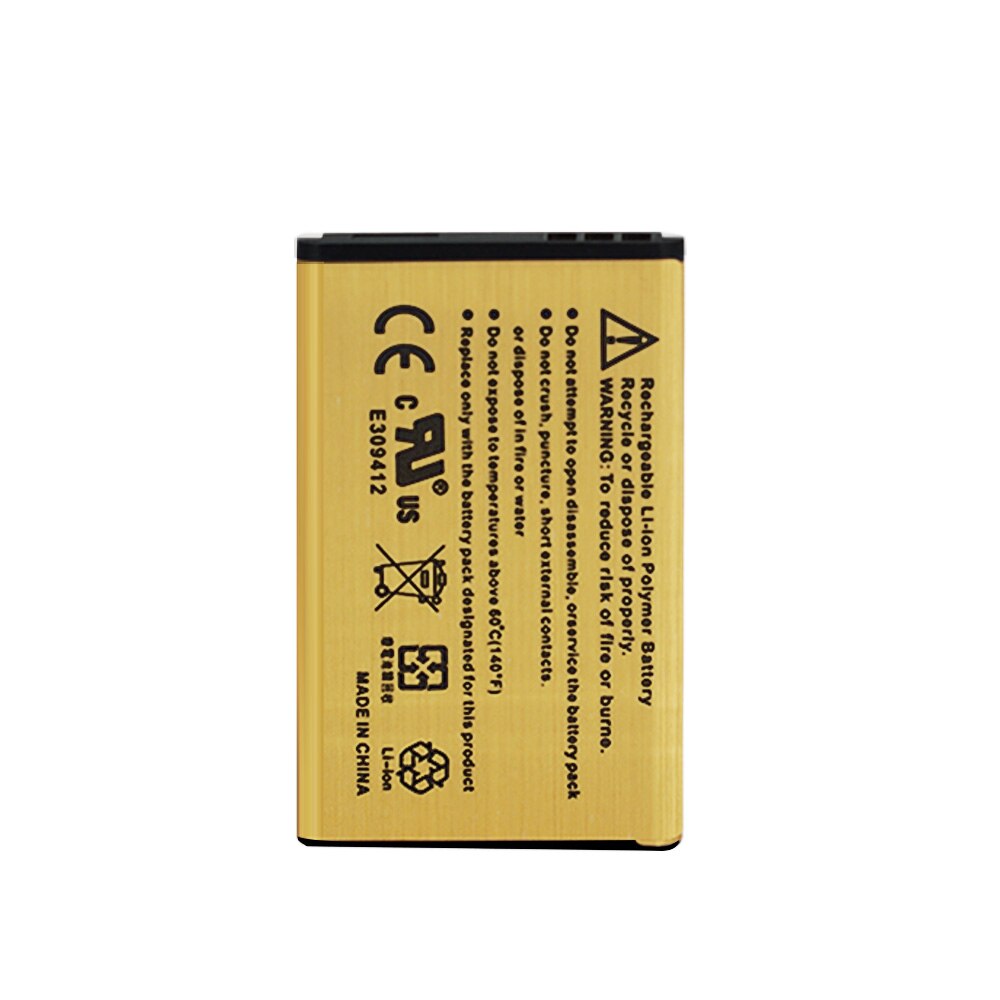 2 Teile/los Hohe Kapazität Goldene batterie BL5C BL-5C Batterie Für Nokia 1000/ 1010/ 1100/ 1108/ 1110/ 1111/ 1112/ 1116 BATTERIE 5c