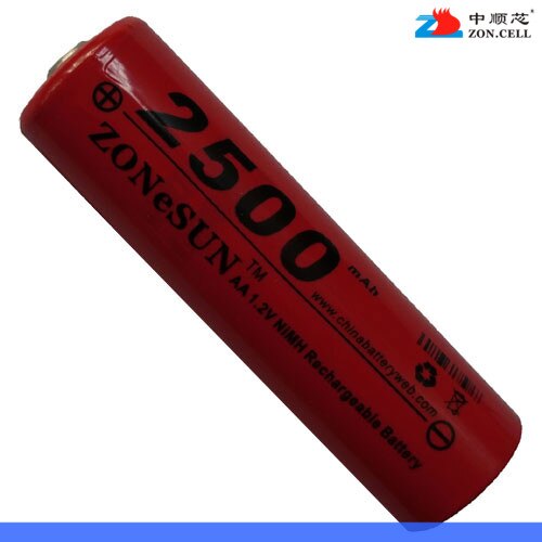 In 2500mAh 1.2V five AA Ni MH rechargeable battery 5 camera battery shaver Rechargeable Li-ion Cell