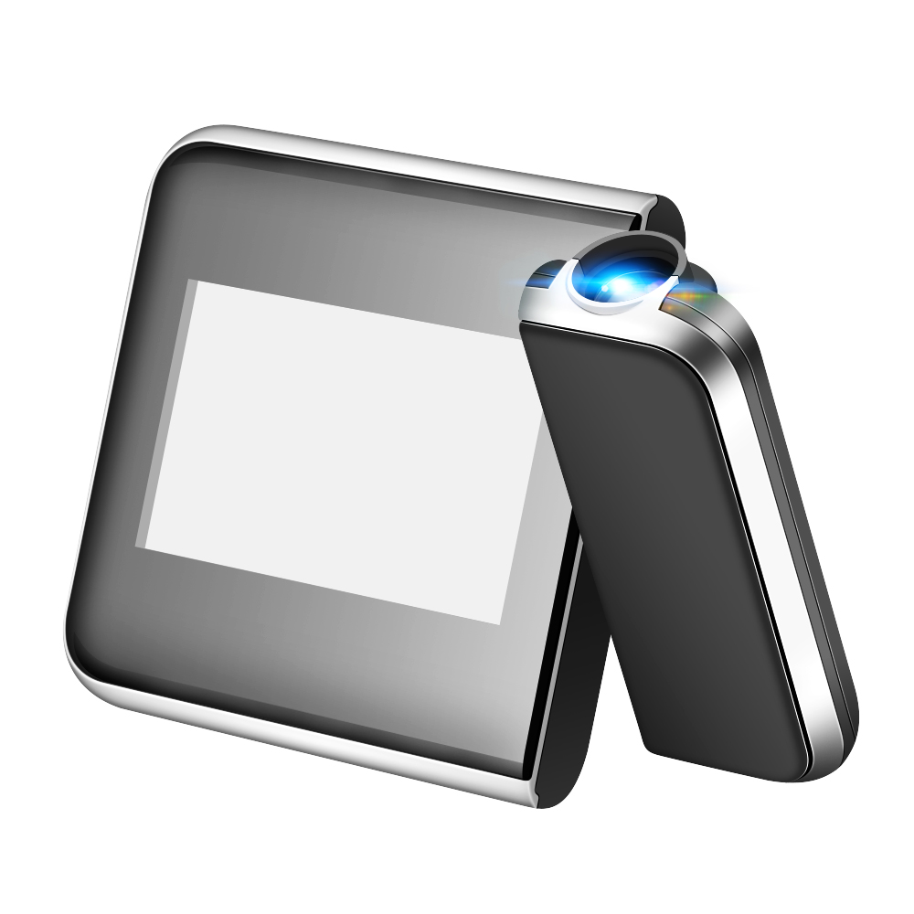 Time Watch Multi Function Digital Alarm Clocks Color Screen Desktop Clock Display Weather Calendar Time Projection 1 Pcs