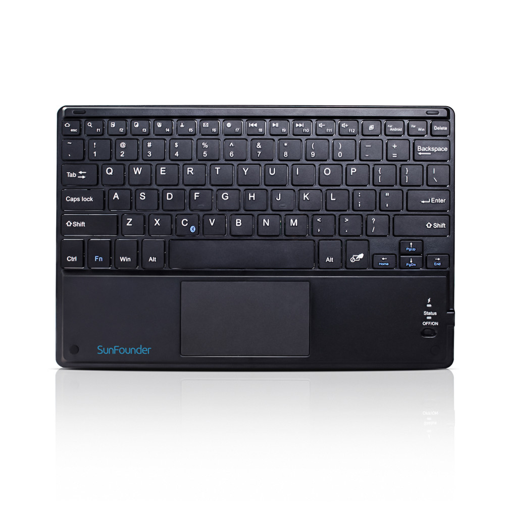 SunFounder 10.1 ''Ultra Slim Wireless Bluetooth Keyboard voor Raspberry Pi 3B + 3B 2 Model B & 1 met touchPad voor Windows Android