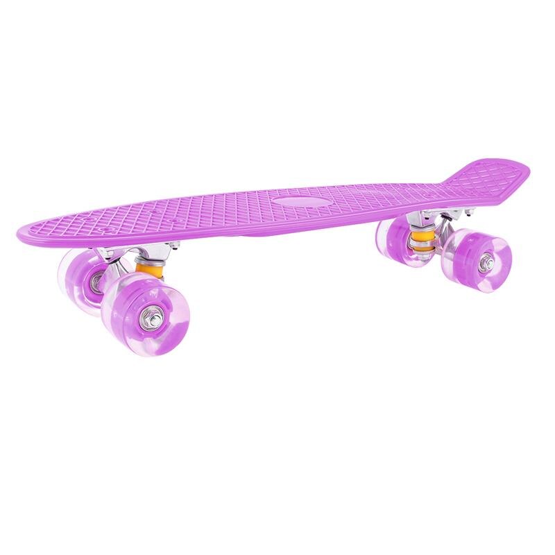 Skateboard Mini Board Skate Board For Outdoor Sport Street Fish Board Longboard Skateboard: Purple