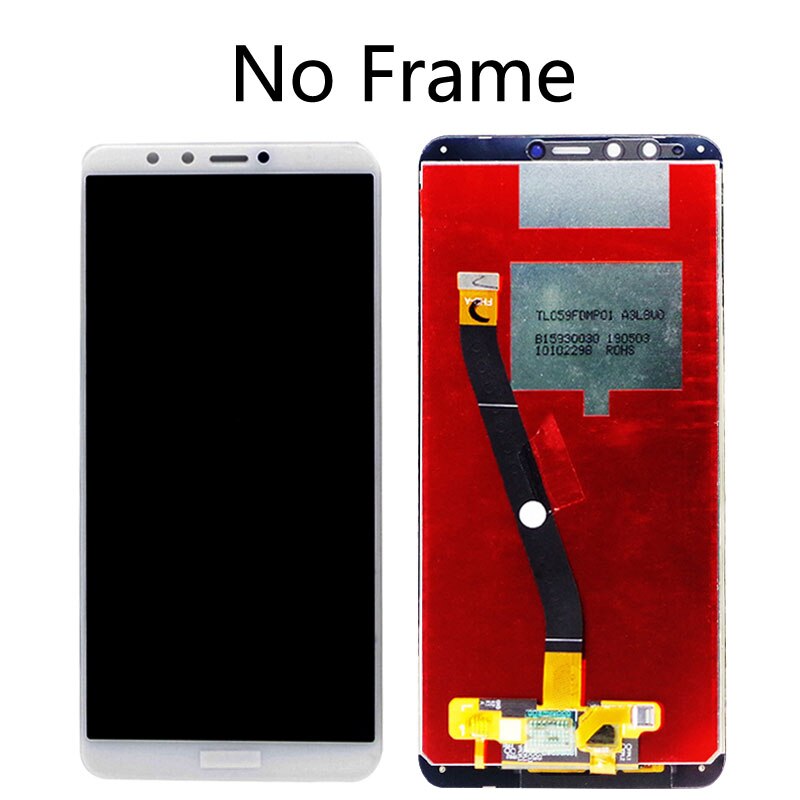 Display For Huawei Y9 LCD Display Touch Screen Digitizer Assembly With Frame For Huawei Y9 FLA-LX1 LX3 / Enjoy 8 plus: white No frame