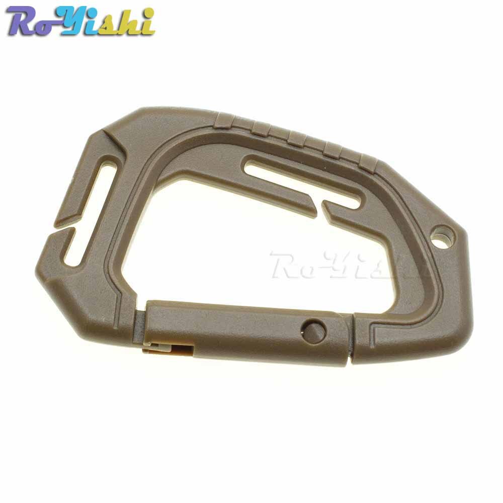 1pcs D Shape 200LB Plastic Snap Clip Carabiner Mountaineering Buckle Outdoor Hanging Keychain Hook Climbing Accessories