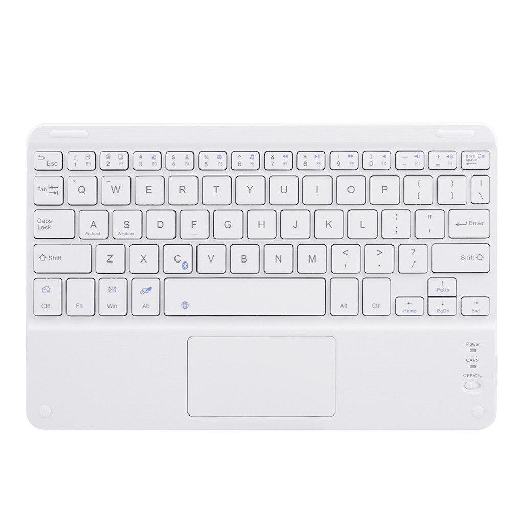 9 Cal bezprzewodowa Mini Bluetooth3.0 klawiatura Touchpad wsparcie Android przenośne akcesoria biurowe do komputerów stacjonarnych
