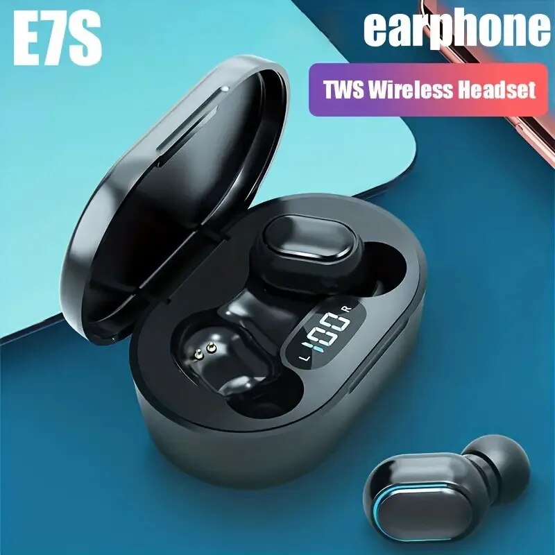 TWS E7S Fone 5.3 Bluetooth-oortelefoon Draadloze hoofdtelefoon Ruisonderdrukkende oordopjes met microfoon Draadloze Bluetooth-headset voor Xiaomi