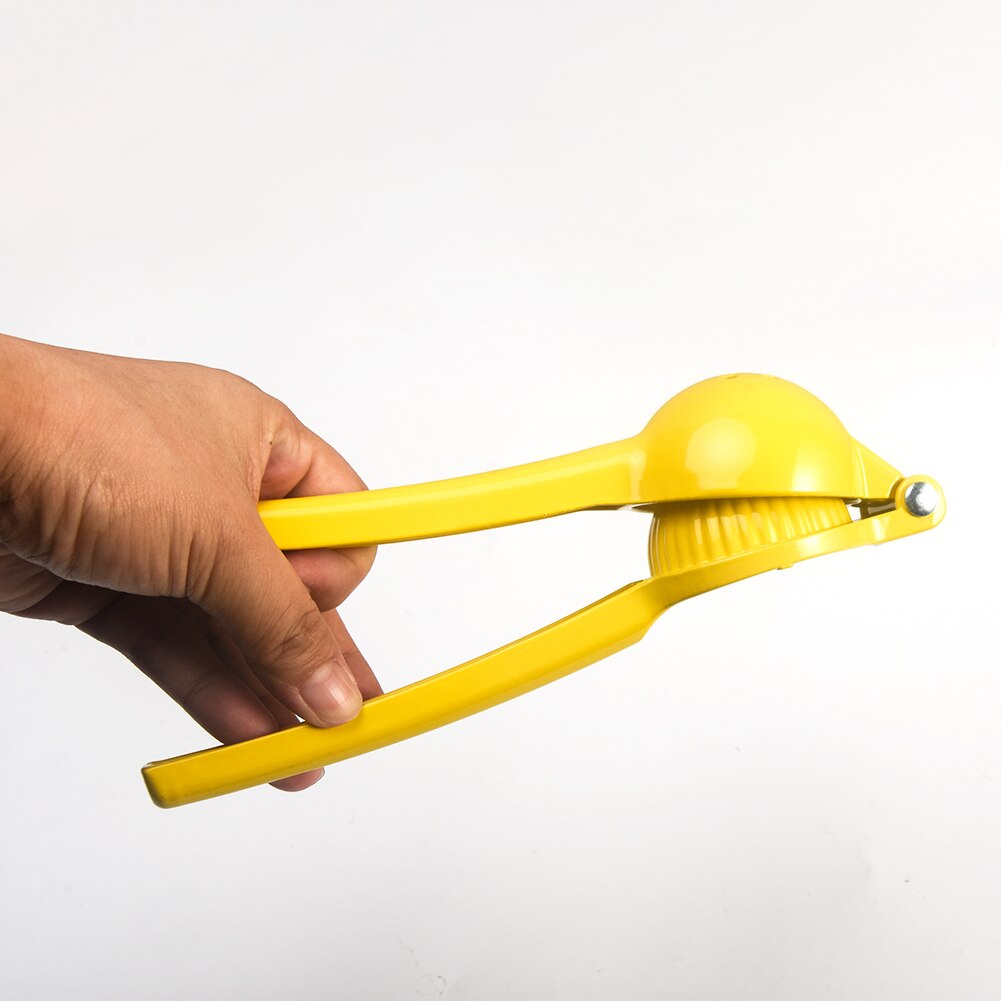 1pc Lemon Squzeer Handle Press Fruit Strainer Juicer Multifunctional Tool Useful Manual Yellow High