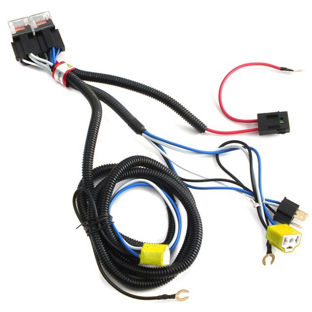 H4/9003 phare Booster câble fil harnais connecteur relais fusible prise noir H4 phare connecteur fusible prise économie d'énergie