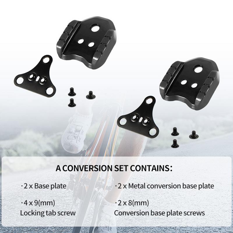 Adaptador de Pedal de bloqueo de bicicleta, cubierta de calas de zapato SPD, adaptador de doble uso, accesorios de bicicleta