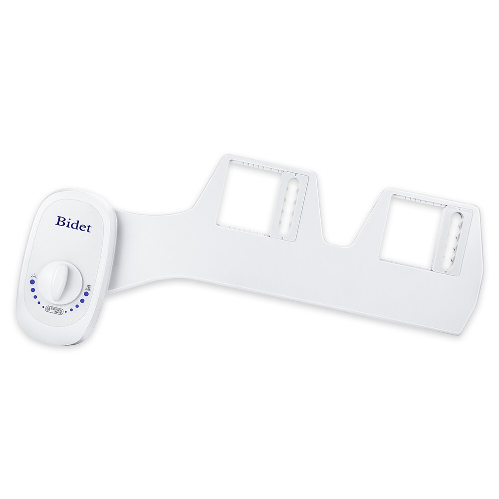 Solid Brass Valve Assembly And Rotating Metal Hose Connector Freshwater Non-Electric Bidet Attachment With Self-Cleaning Nozzle