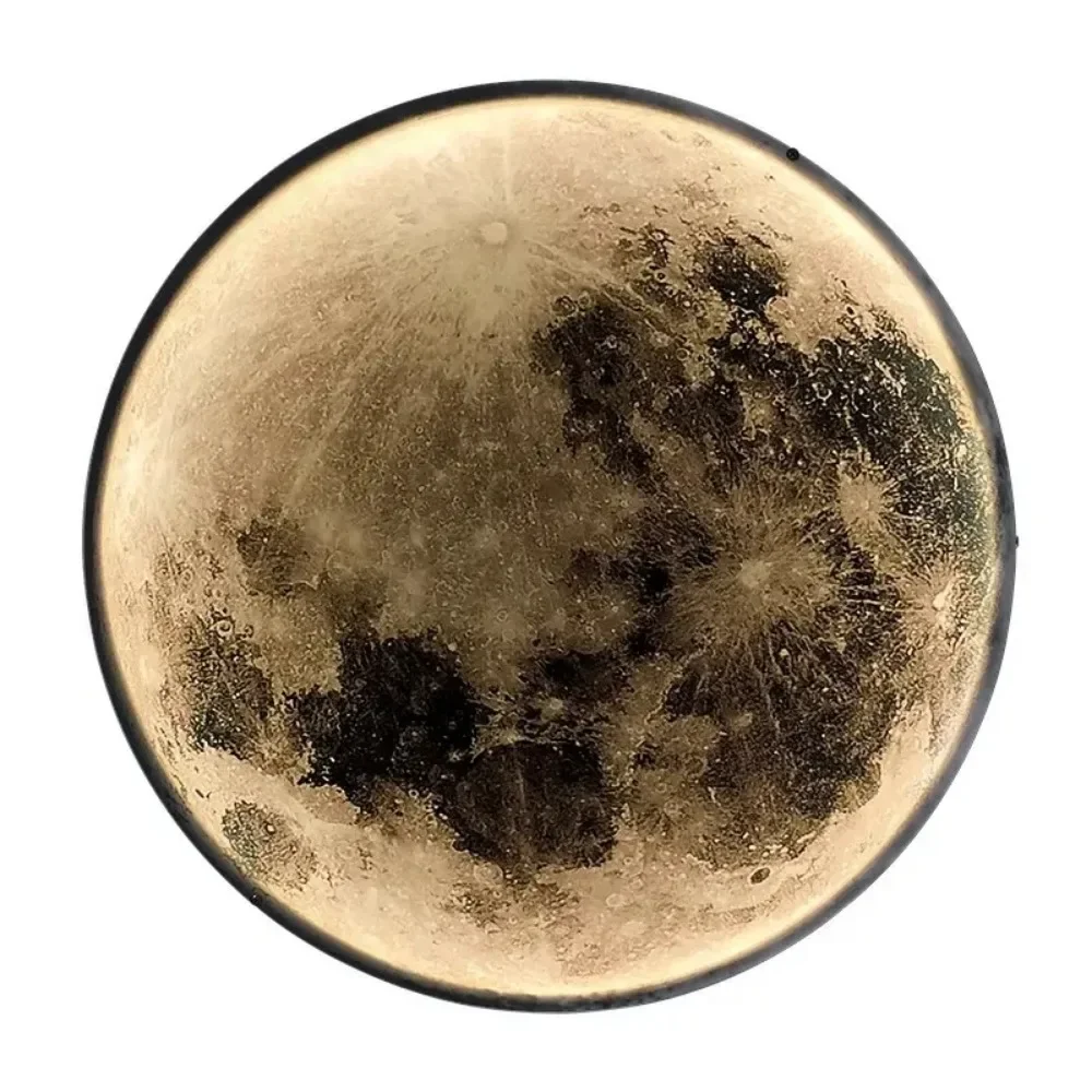 Lámpara de pared LED moderna, iluminación interior para dormitorio, sala de estar, accesorio de decoración del hogar, lámparas de decoración de Luna