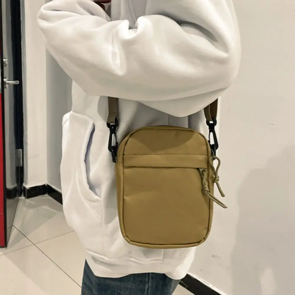 Black White Khaki Crossbody Bags Oxford Cloth Minimalists Tote Bag Long Shoulder Strap Travel Storage Men Women: Blue
